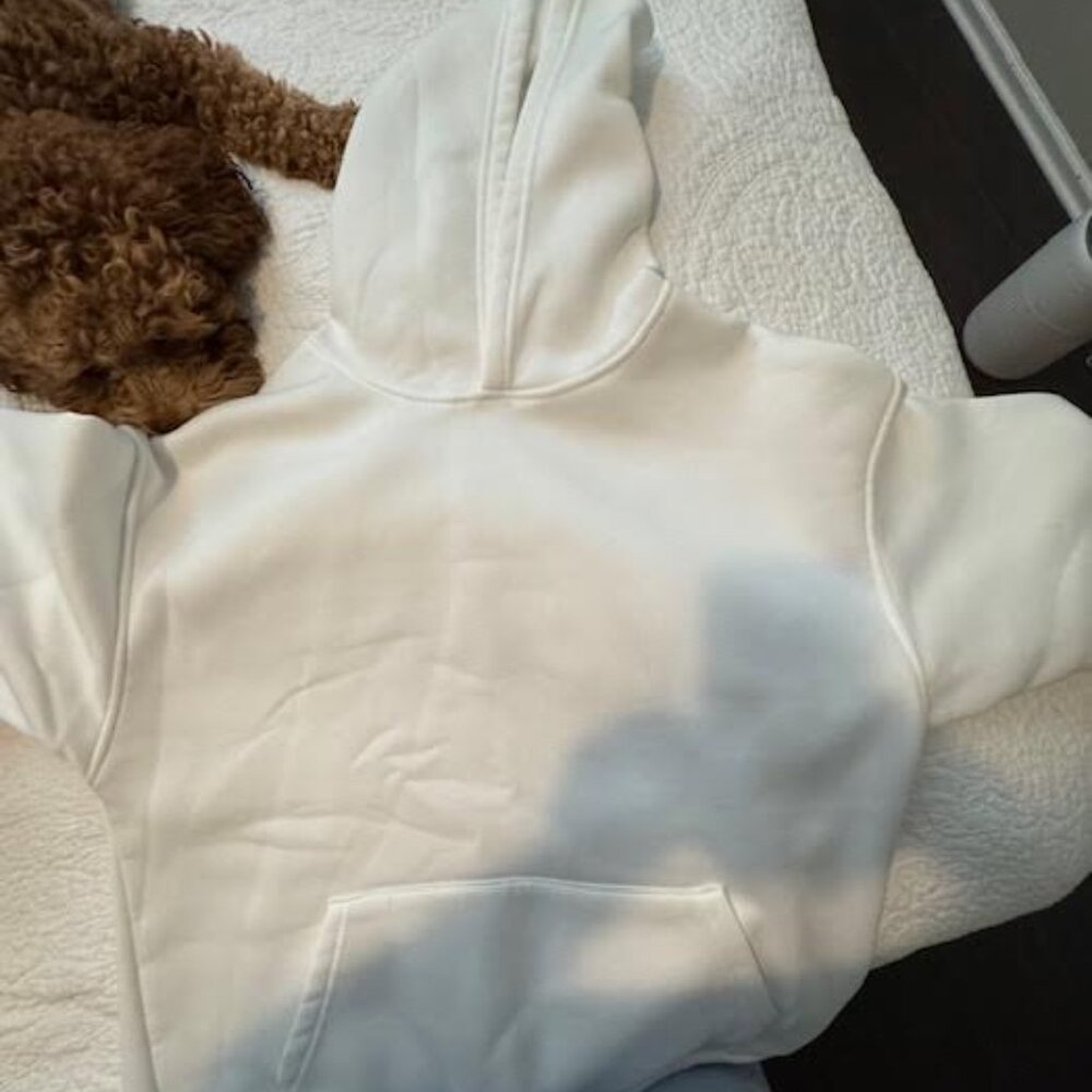 White Hoodie with "Forgiven" across back - Picture 2 of 2